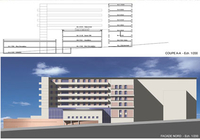 Plan de l'hôpital d'Ajaccio