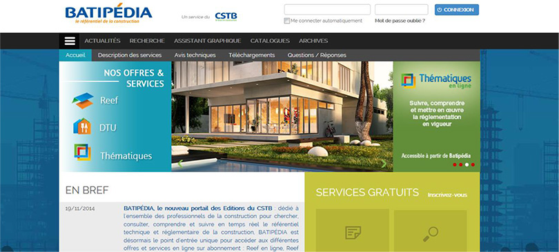 The new online portal to access technical and regulatory services and all the latest specialized construction news