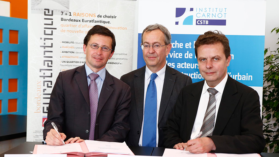 EPA Bordeaux-Euratlantique and the CSTB sign a research and development agreement